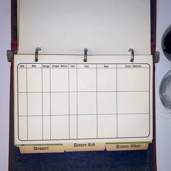 Vintage Tastevin Wine Register Book - Picture 8 of 14